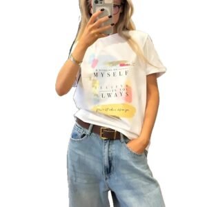Letter short sleeved T-shirt