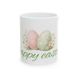 Pastel Easter Eggs Mug | Happy Easter floral egg coffee cup