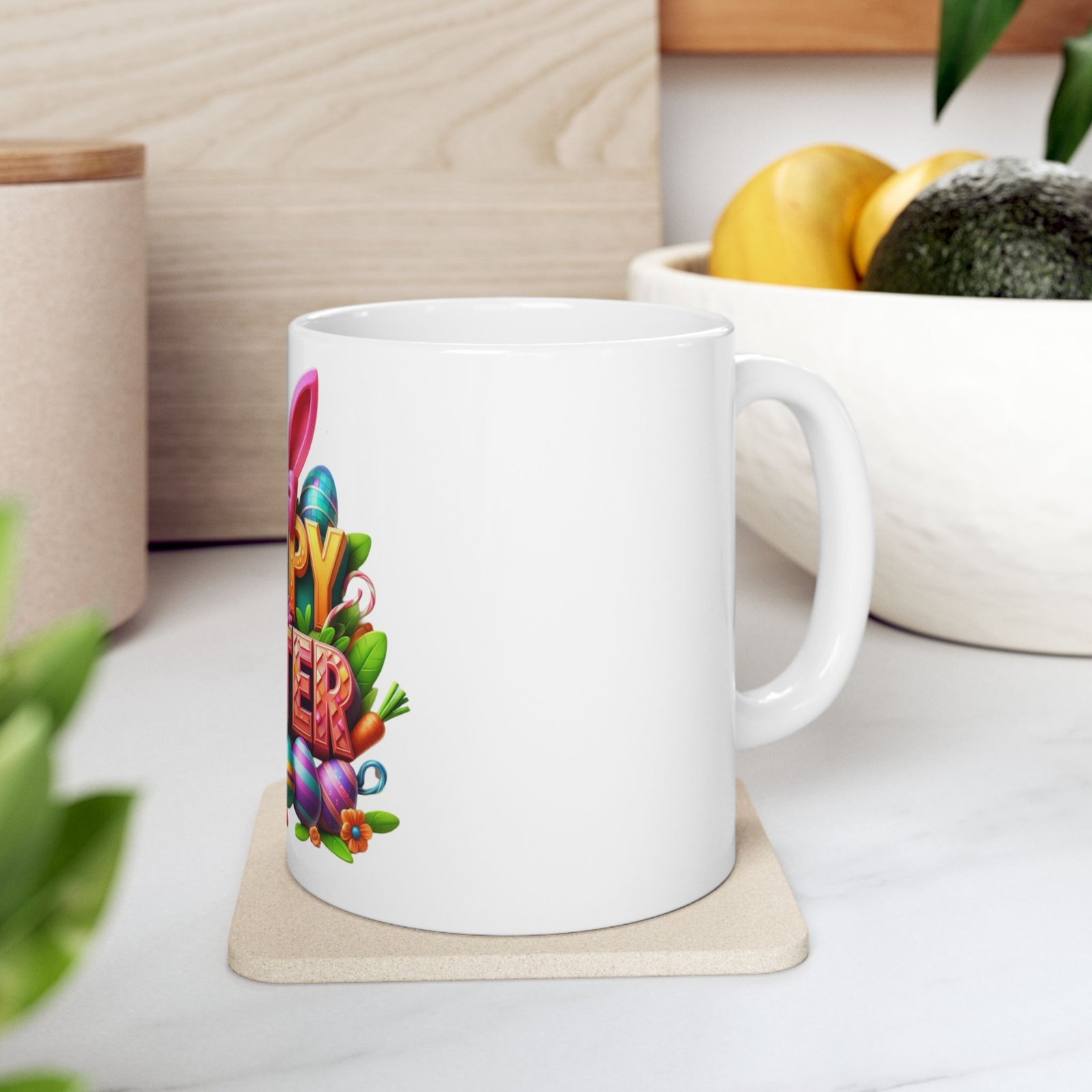 Happy Easter Bunny Eggs Mug | Ceramic Coffee Cup - Image 9