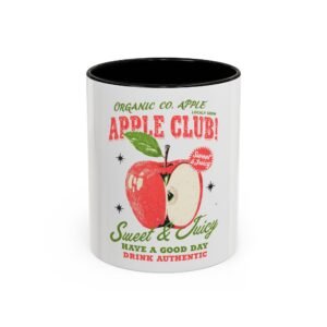 Apple Club Vintage Fruit Mug — 'Sweet & Juicy' 11oz/15oz Coffee Cup
