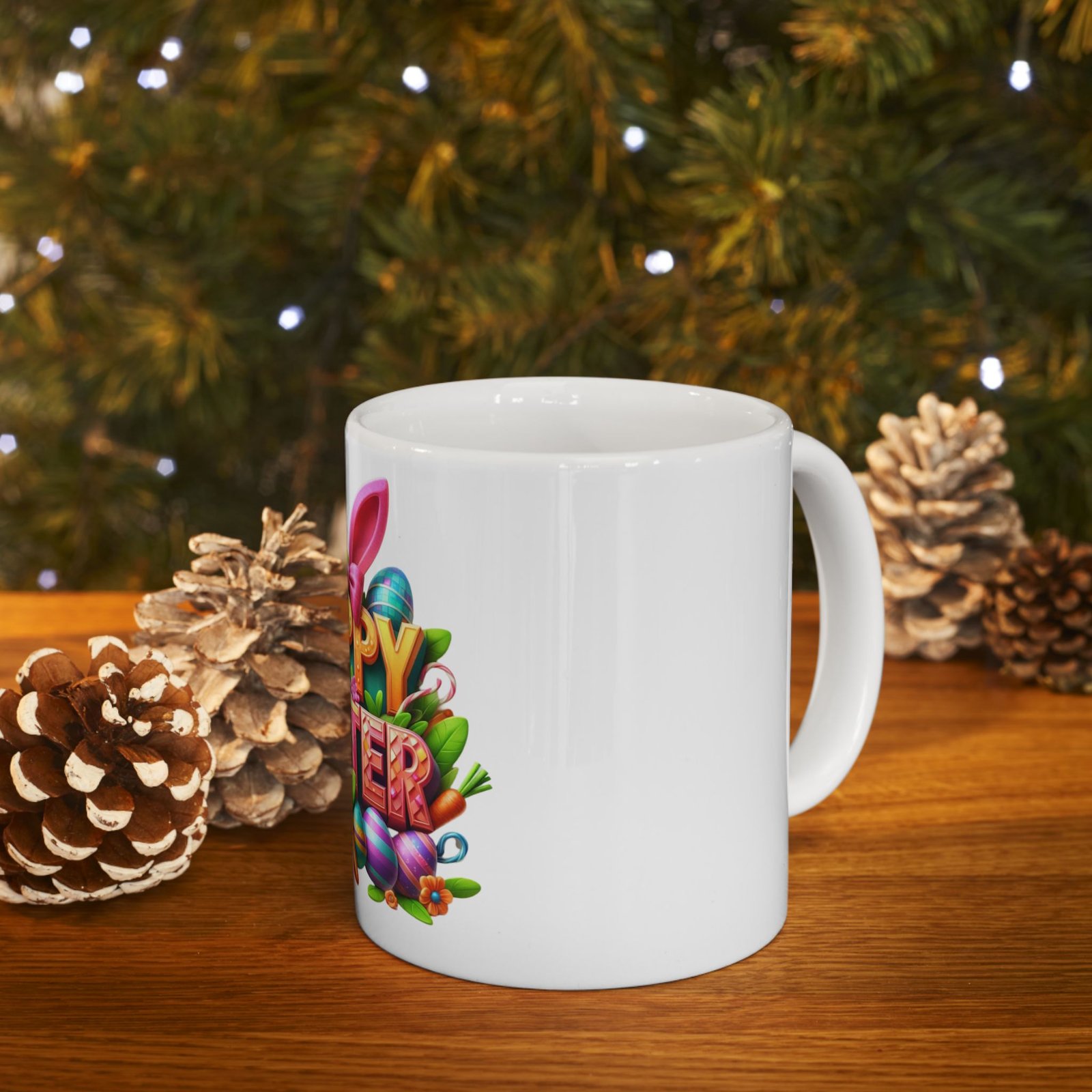 Happy Easter Bunny Eggs Mug | Ceramic Coffee Cup - Image 11