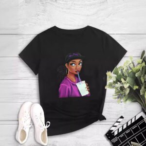 Printed Short Sleeve Round Neck Pullover T-Shirt
