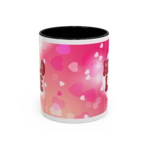 Hello Love mug | Accent Coffee Mug, Valentine's heart design