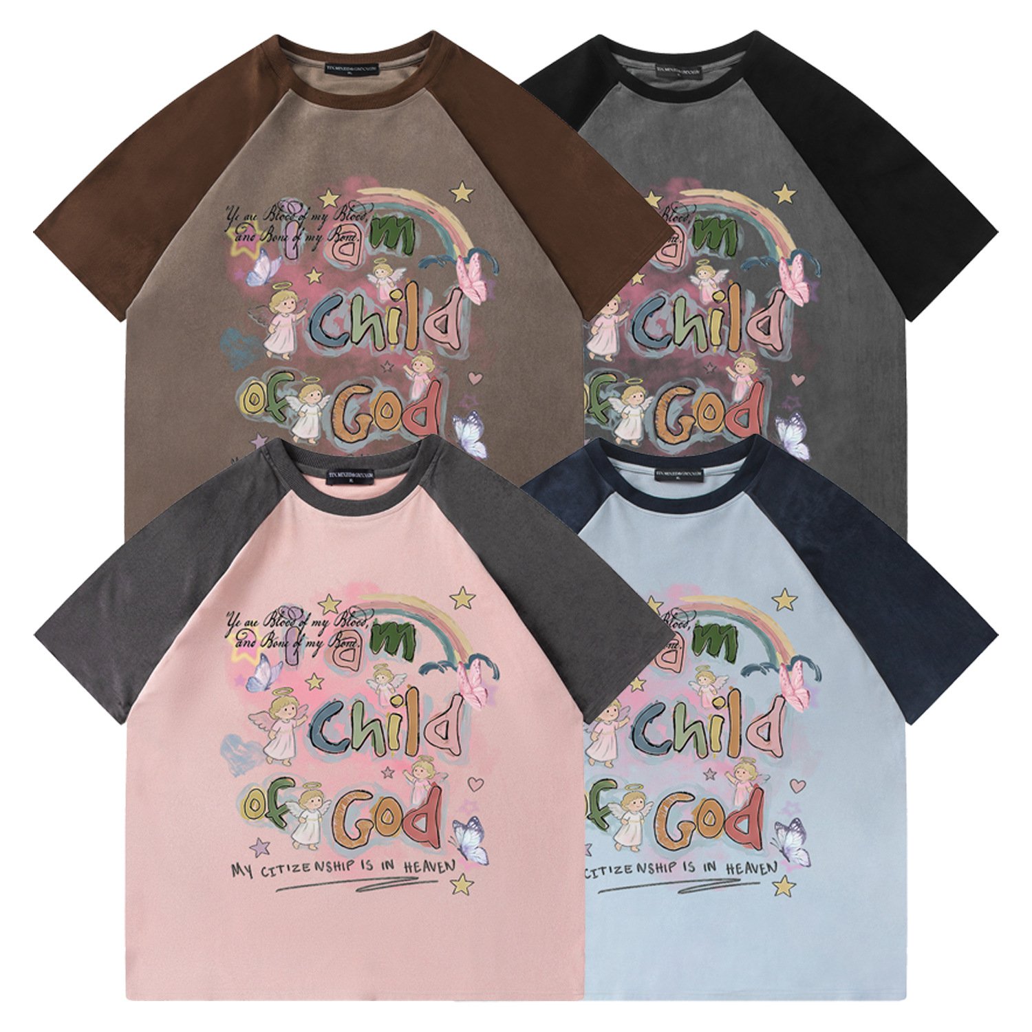Rainbow Angel Printed Short Sleeve - Image 5