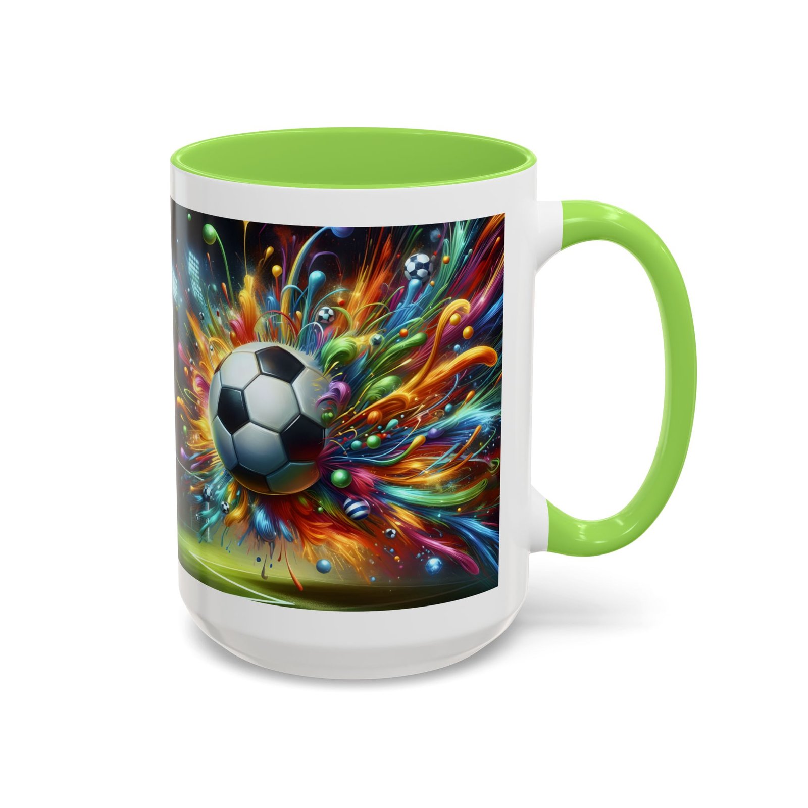 Soccer Splash Mug – Colorful Football Art Coffee Cup (11oz, 15oz) - Image 74