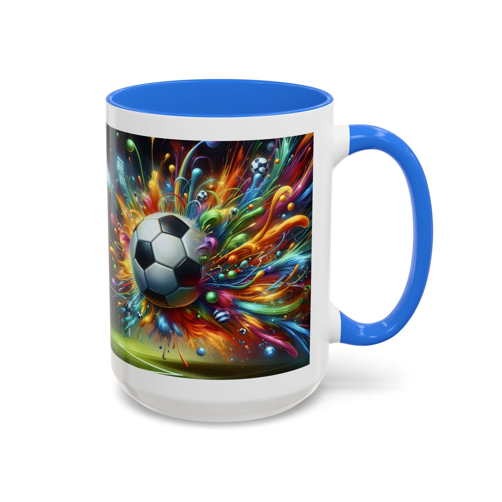 Soccer Splash Mug – Colorful Football Art Coffee Cup (11oz, 15oz) - Image 62
