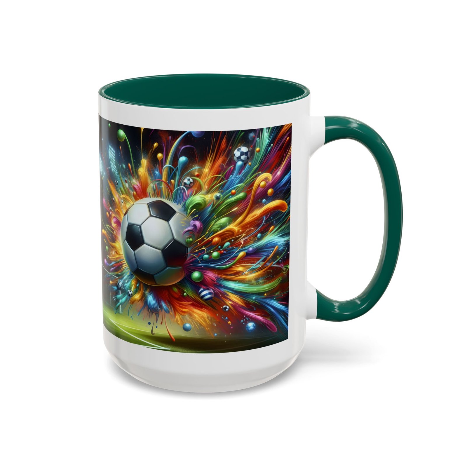 Soccer Splash Mug – Colorful Football Art Coffee Cup (11oz, 15oz) - Image 66
