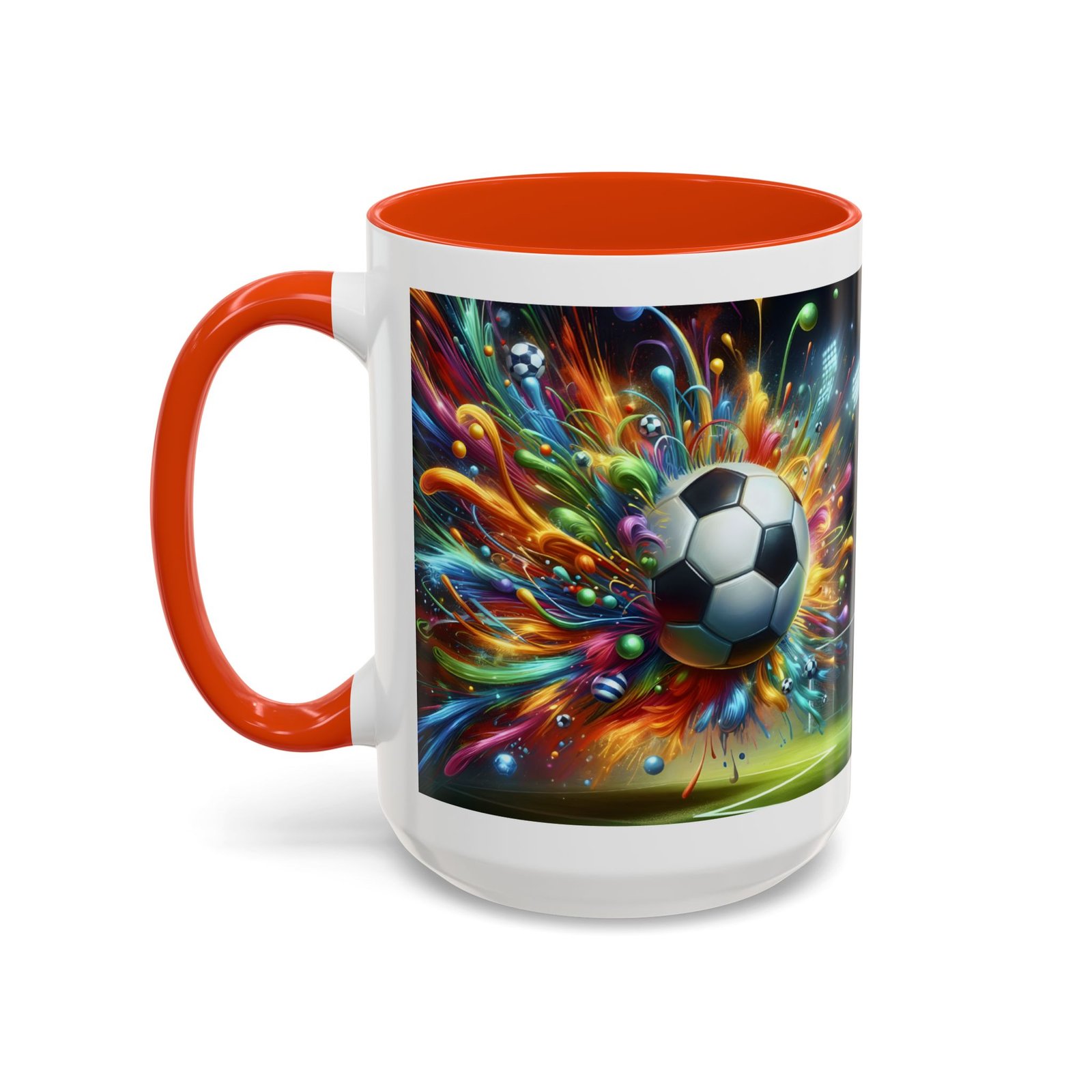 Soccer Splash Mug – Colorful Football Art Coffee Cup (11oz, 15oz) - Image 84