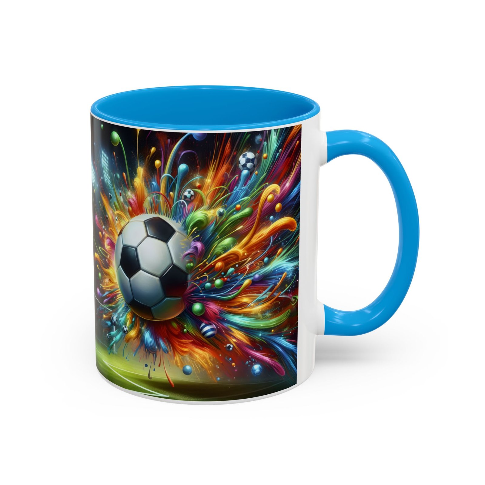 Soccer Splash Mug – Colorful Football Art Coffee Cup (11oz, 15oz) - Image 26