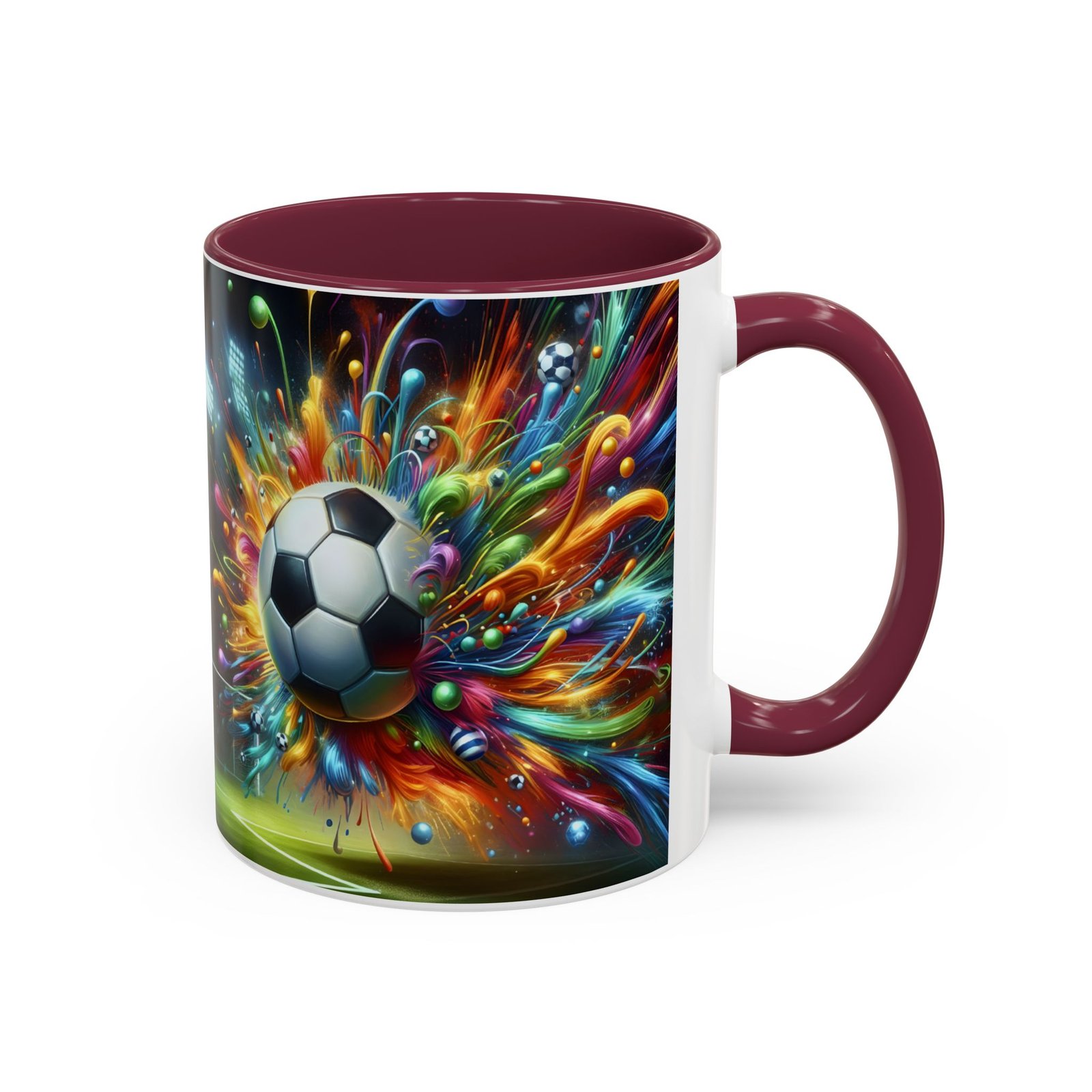 Soccer Splash Mug – Colorful Football Art Coffee Cup (11oz, 15oz) - Image 34