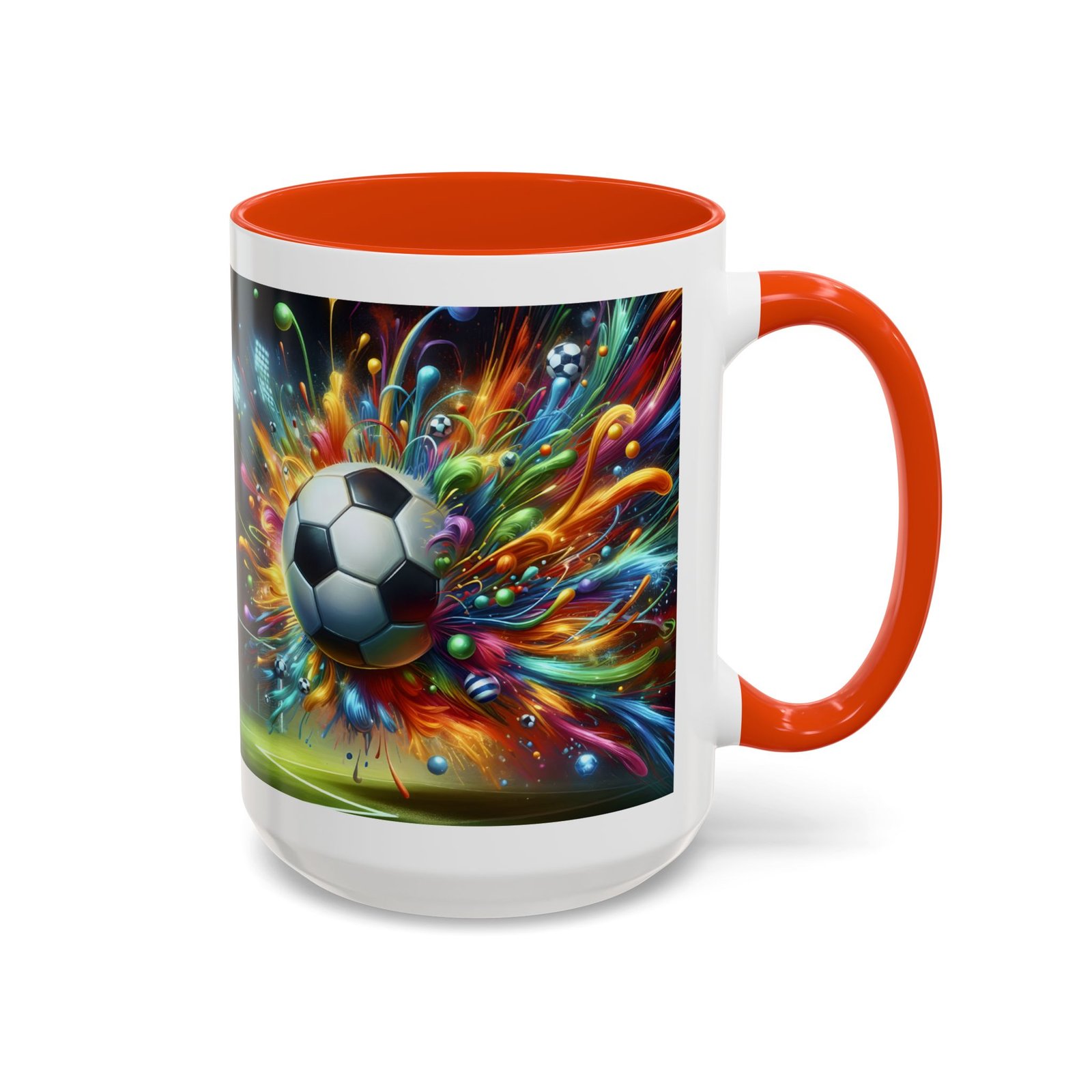 Soccer Splash Mug – Colorful Football Art Coffee Cup (11oz, 15oz) - Image 82