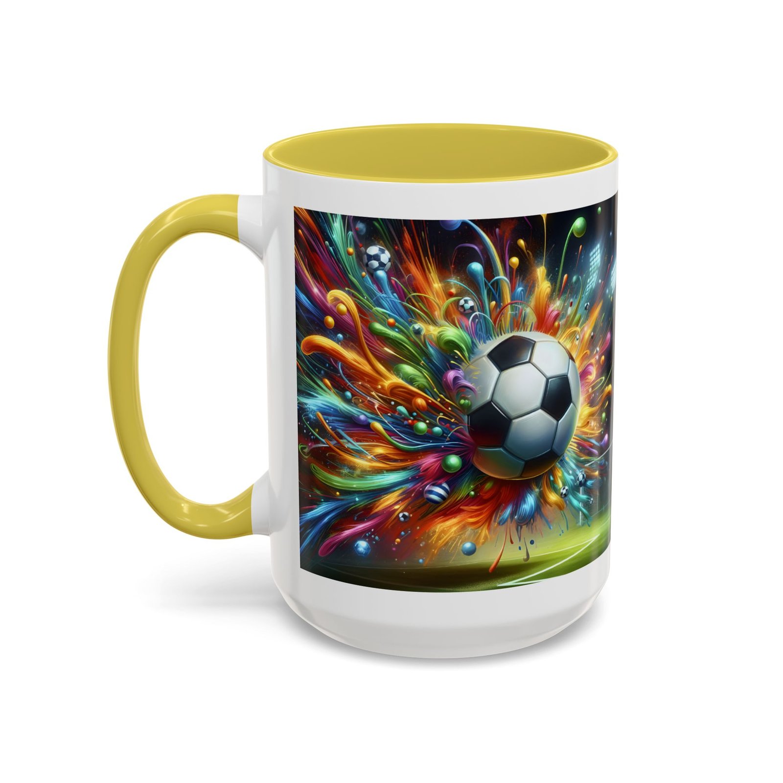 Soccer Splash Mug – Colorful Football Art Coffee Cup (11oz, 15oz) - Image 96
