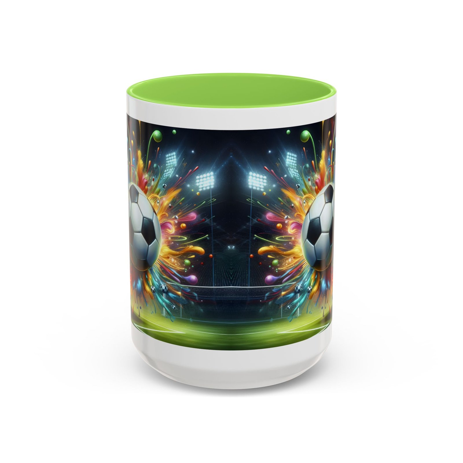 Soccer Splash Mug – Colorful Football Art Coffee Cup (11oz, 15oz) - Image 73
