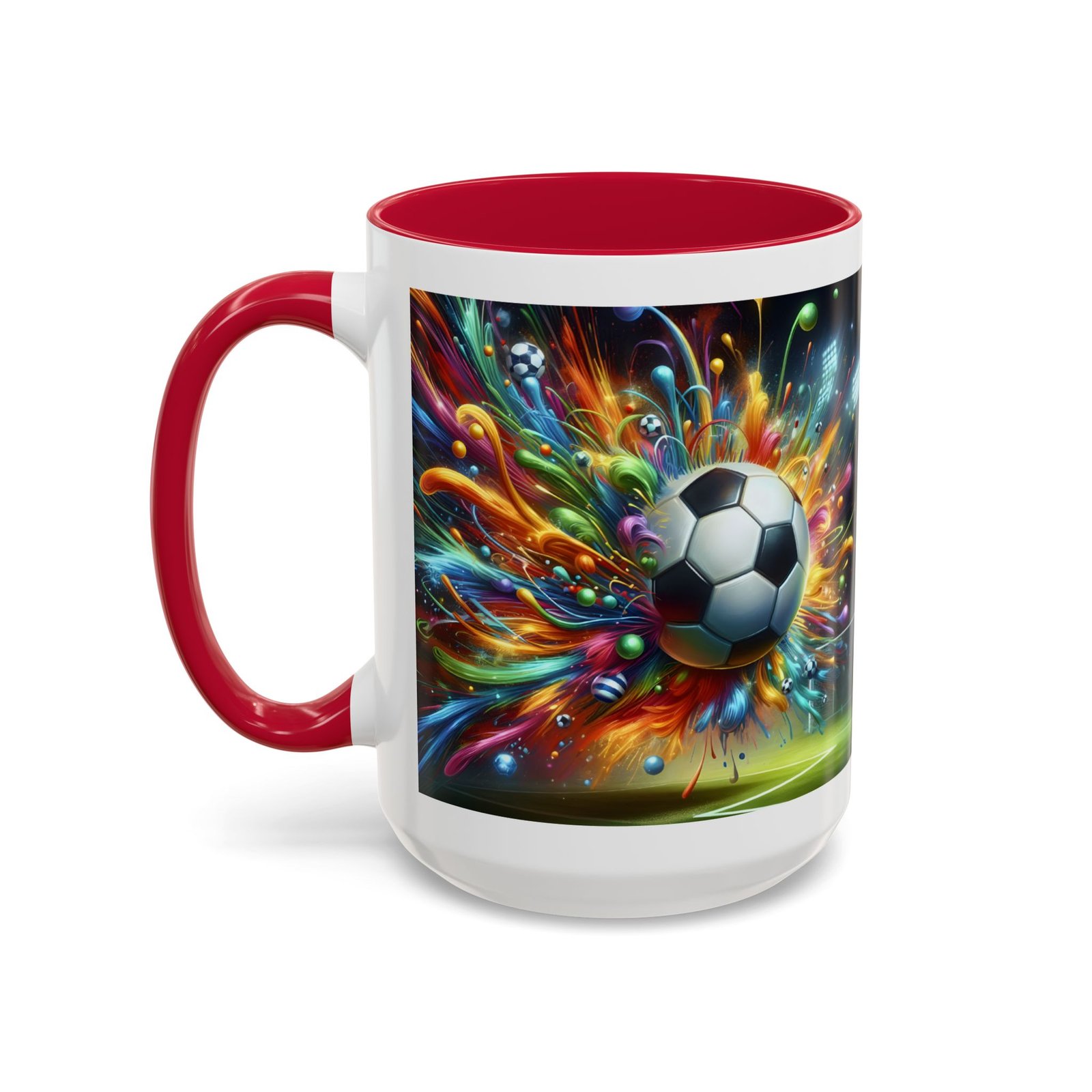 Soccer Splash Mug – Colorful Football Art Coffee Cup (11oz, 15oz) - Image 92