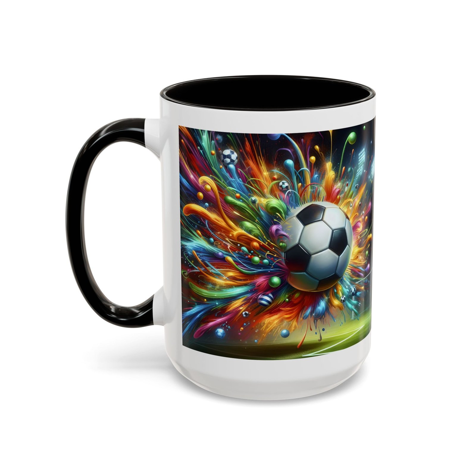 Soccer Splash Mug – Colorful Football Art Coffee Cup (11oz, 15oz) - Image 56
