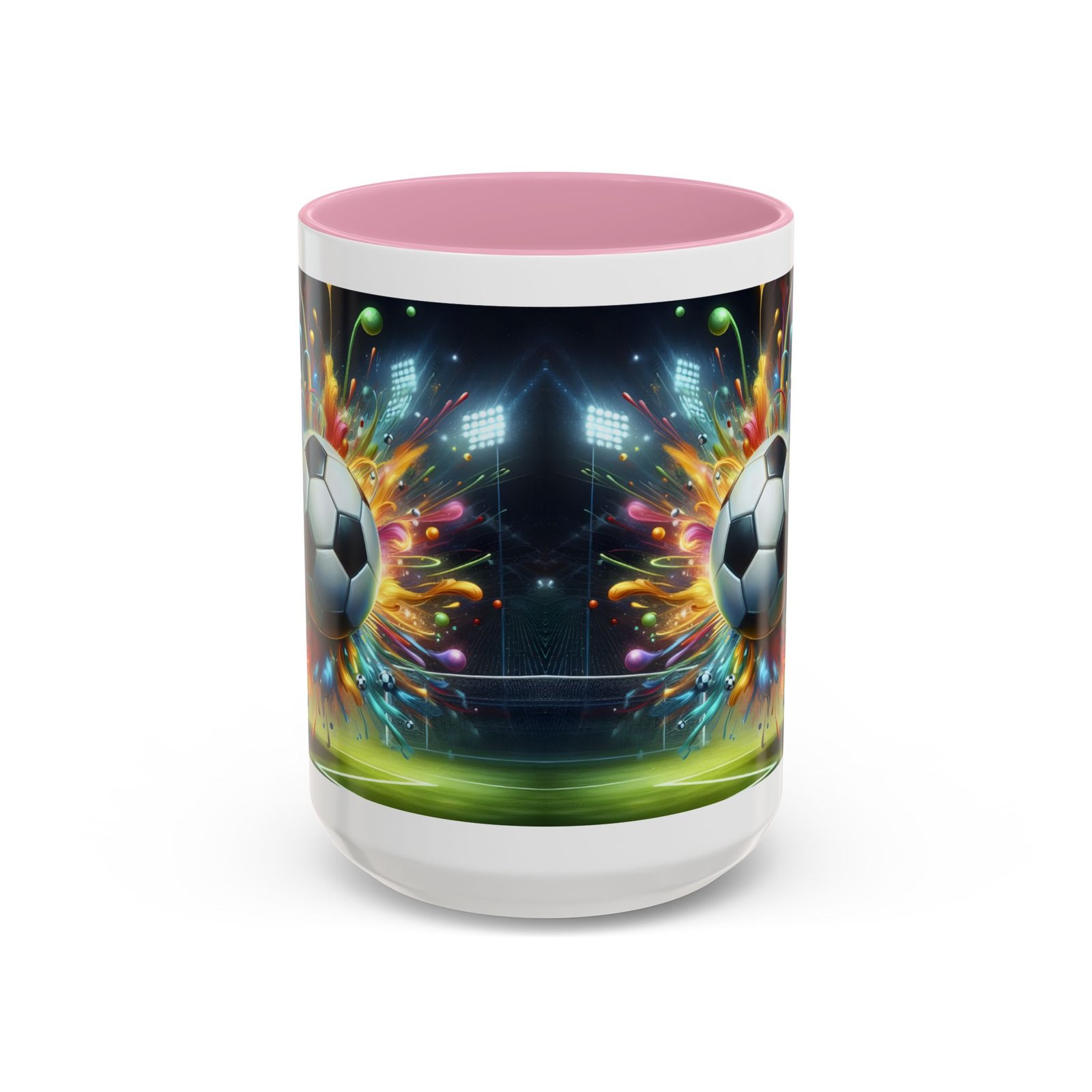 Soccer Splash Mug – Colorful Football Art Coffee Cup (11oz, 15oz) - Image 85