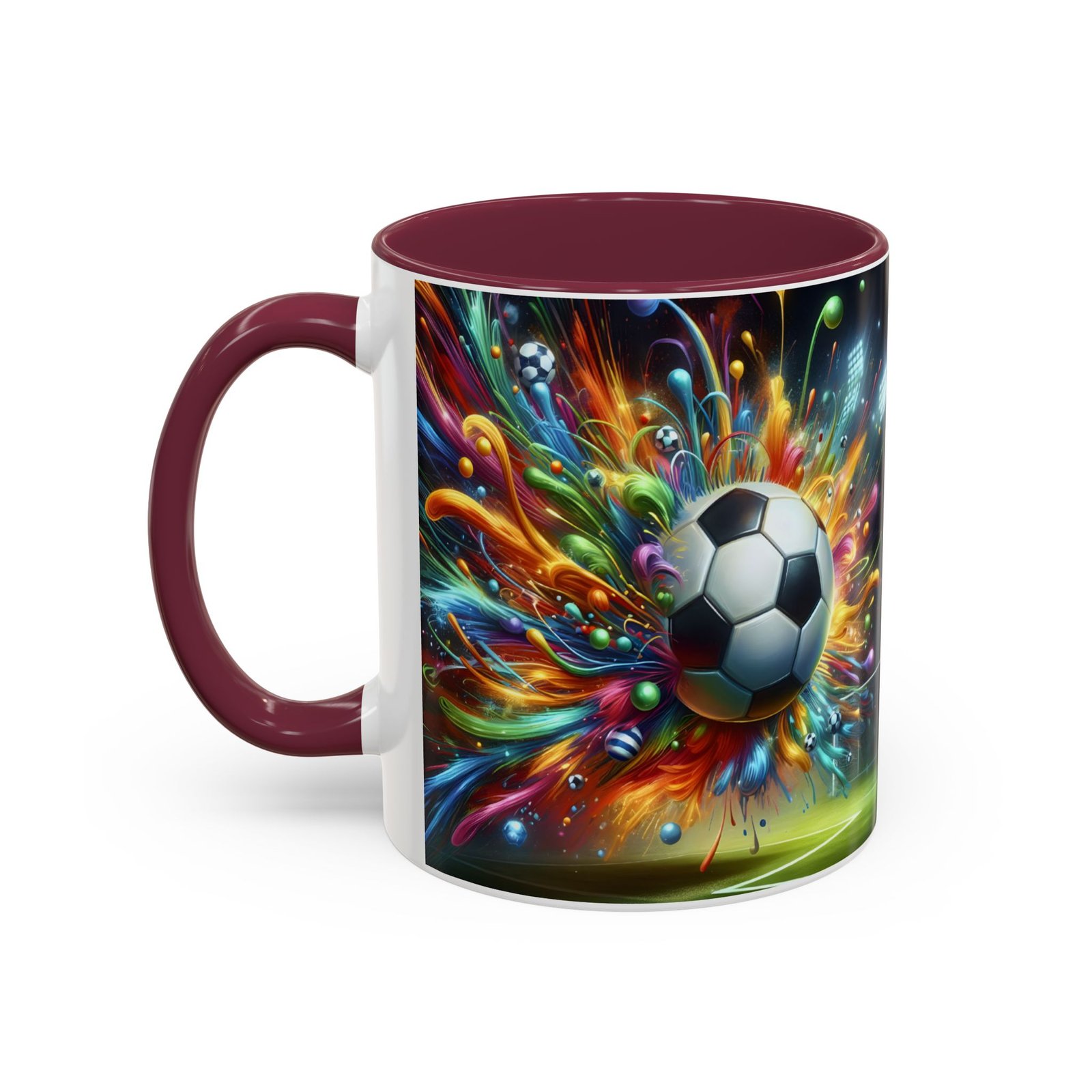 Soccer Splash Mug – Colorful Football Art Coffee Cup (11oz, 15oz) - Image 36