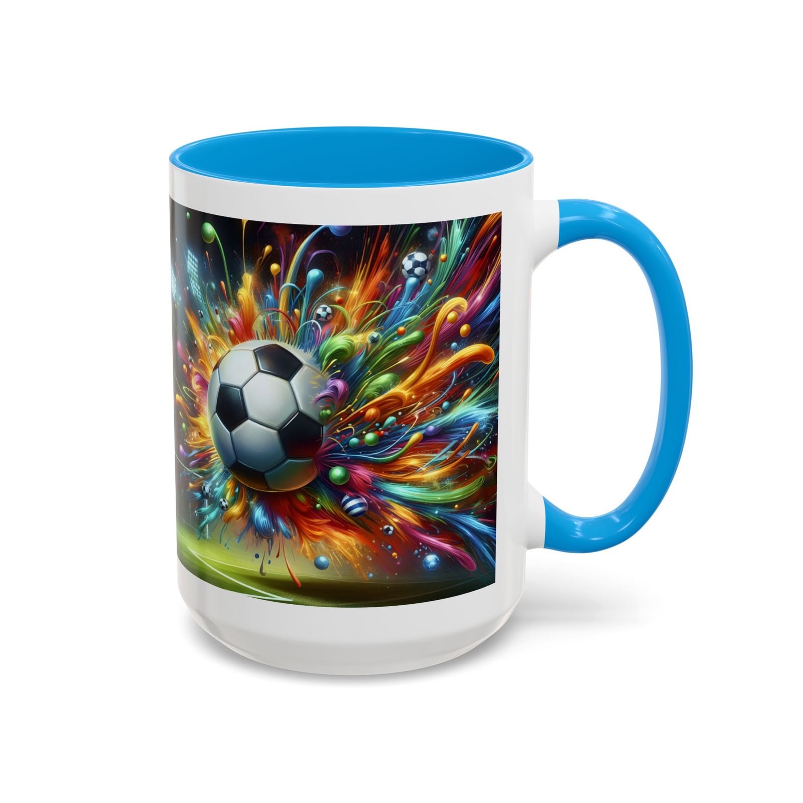 Soccer Splash Mug – Colorful Football Art Coffee Cup (11oz, 15oz) - Image 70