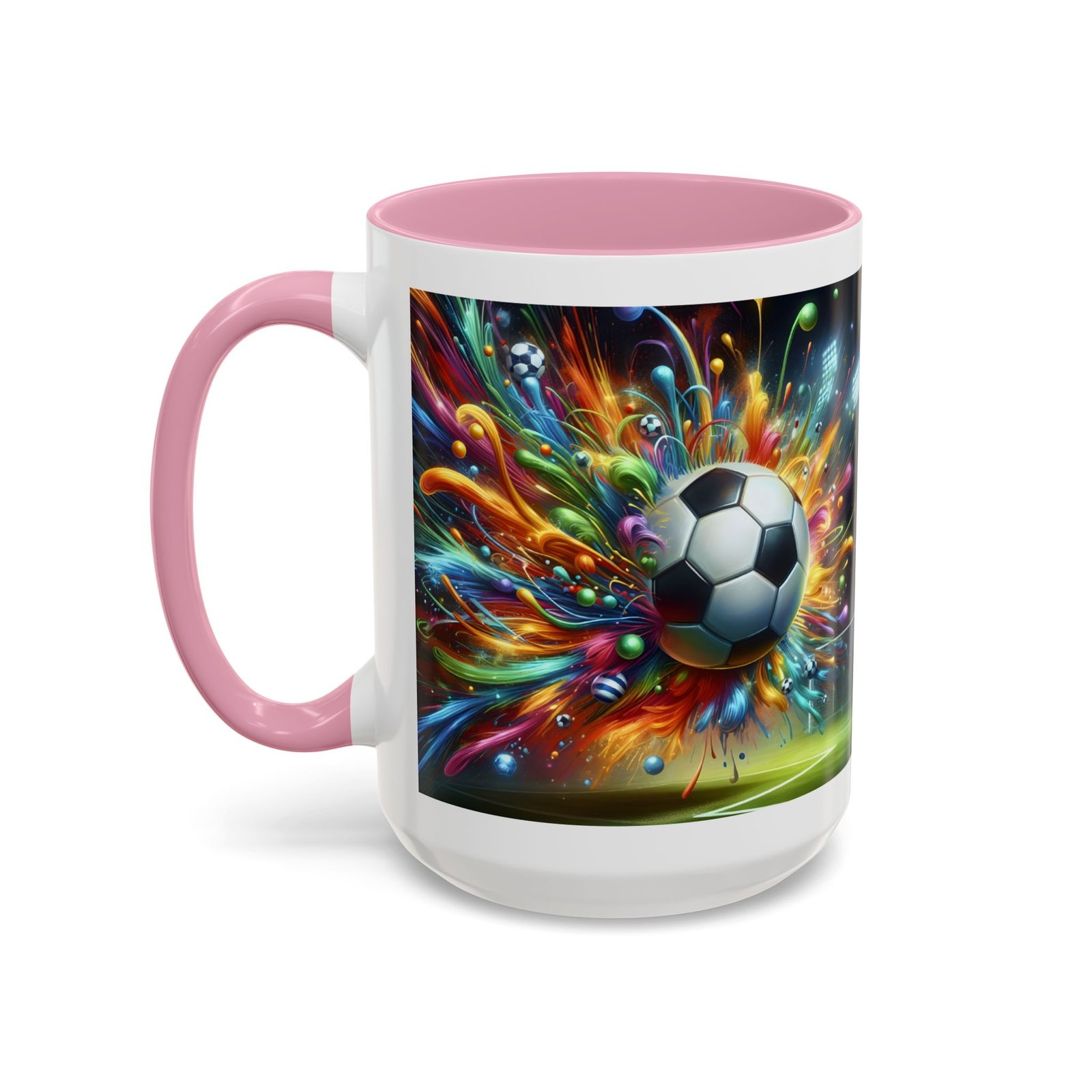Soccer Splash Mug – Colorful Football Art Coffee Cup (11oz, 15oz) - Image 88