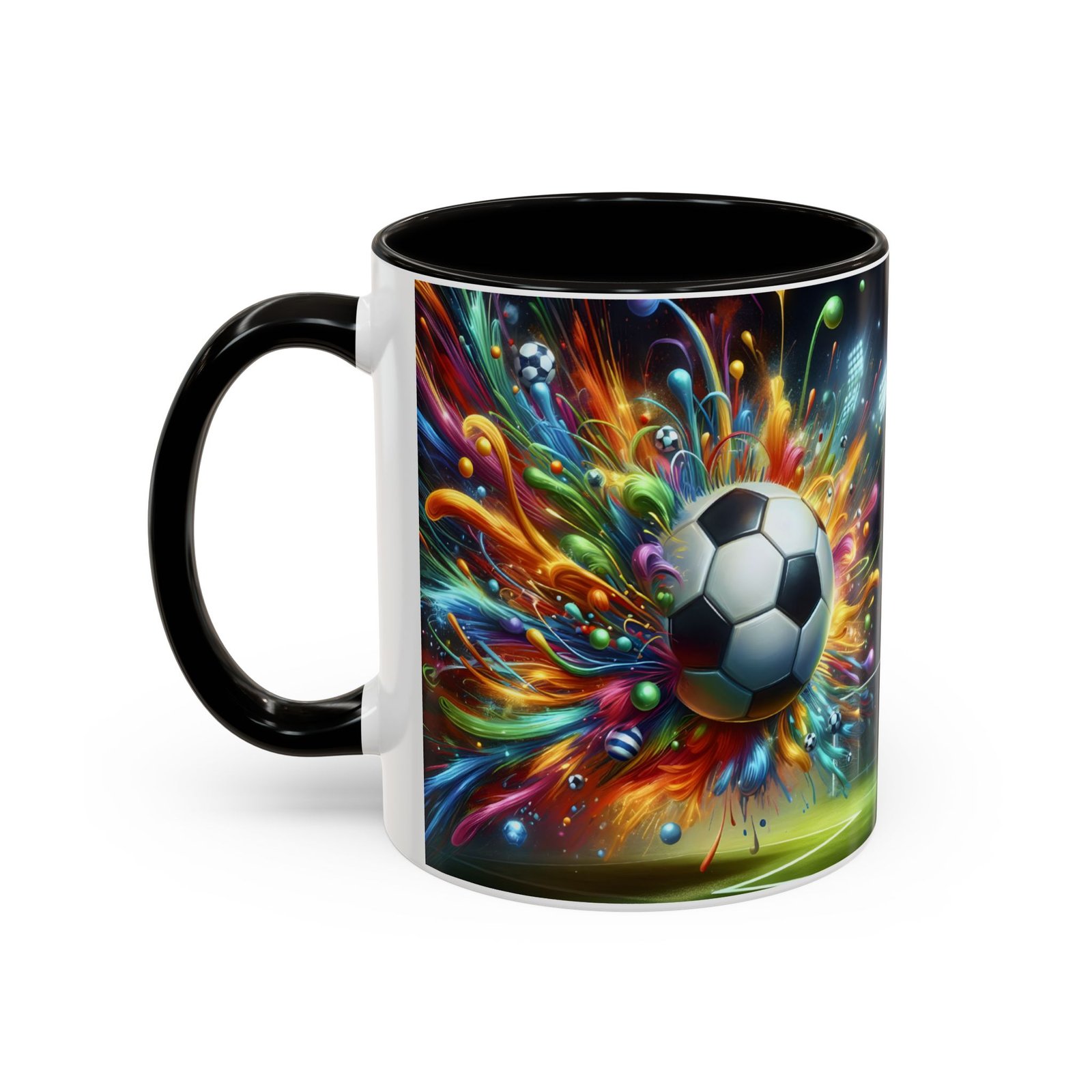 Soccer Splash Mug – Colorful Football Art Coffee Cup (11oz, 15oz) - Image 4