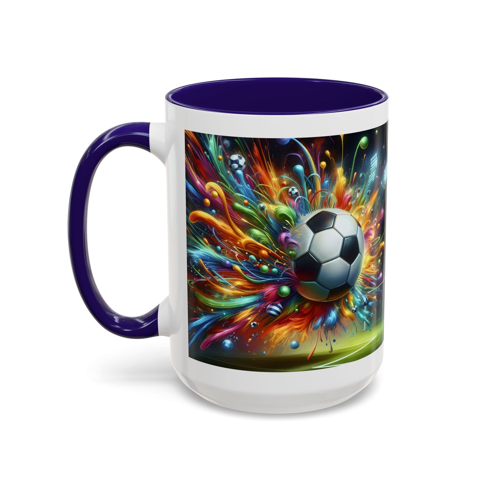 Soccer Splash Mug – Colorful Football Art Coffee Cup (11oz, 15oz) - Image 60