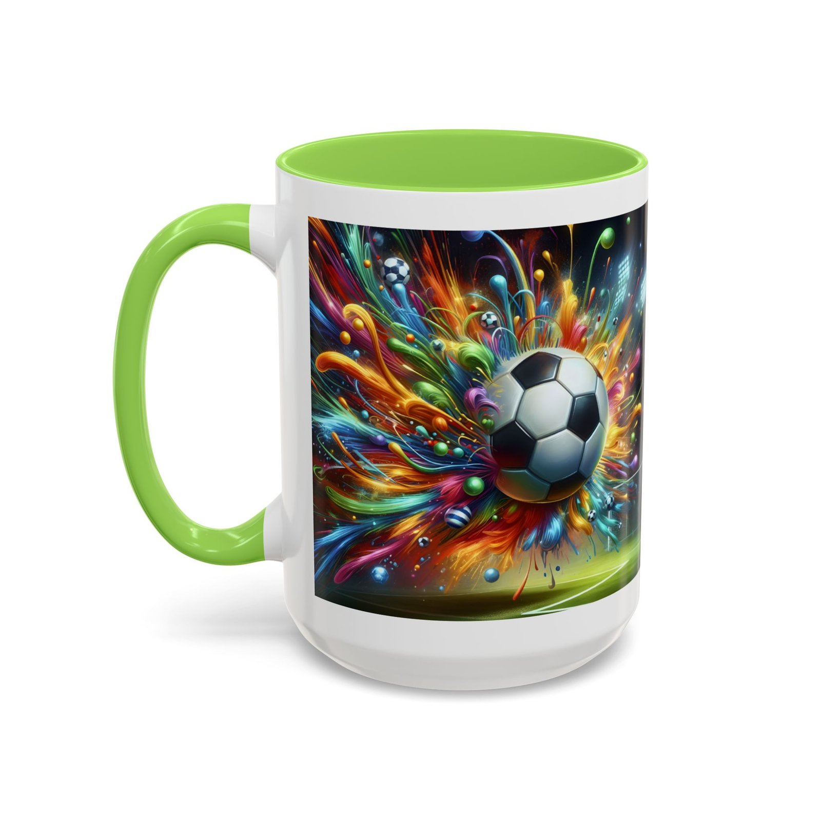 Soccer Splash Mug – Colorful Football Art Coffee Cup (11oz, 15oz) - Image 76